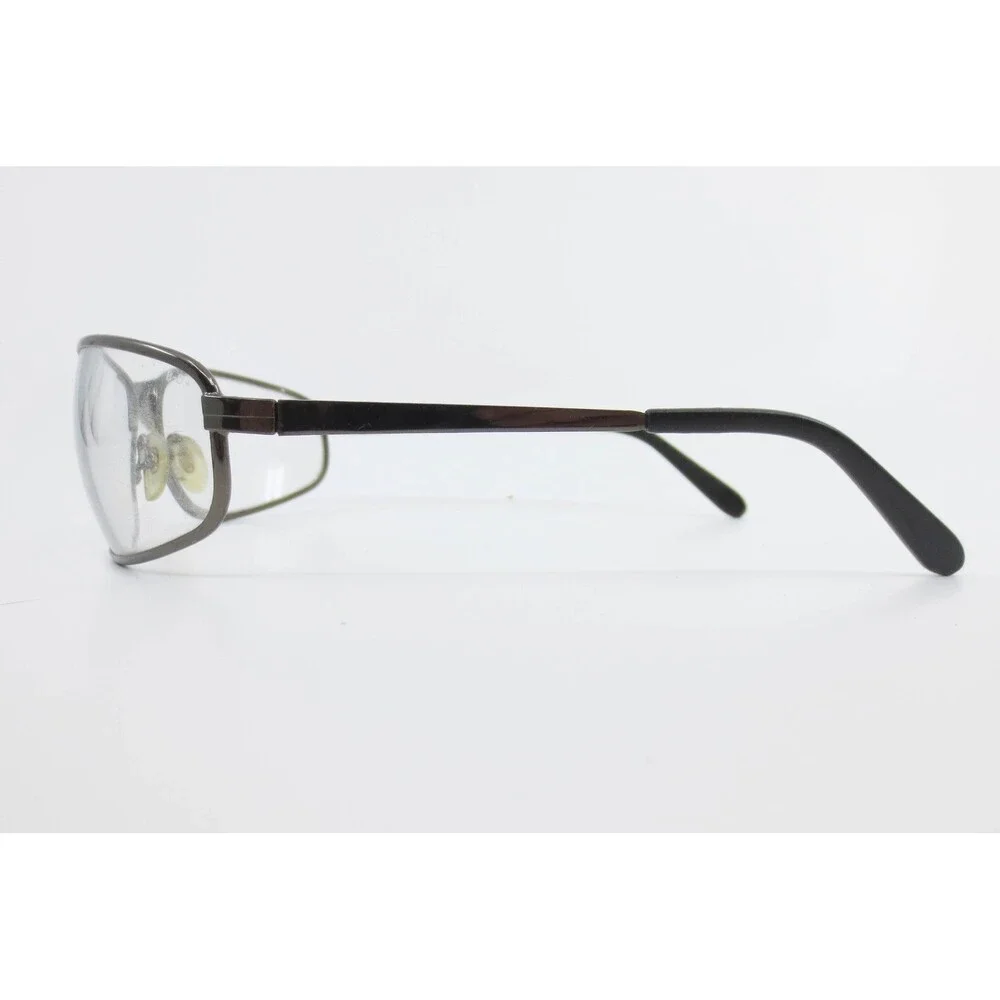 Uvex Tomcat Gunmetal Metal Frame Safety Glasses Z87+ Clear Demo Lenses 35543